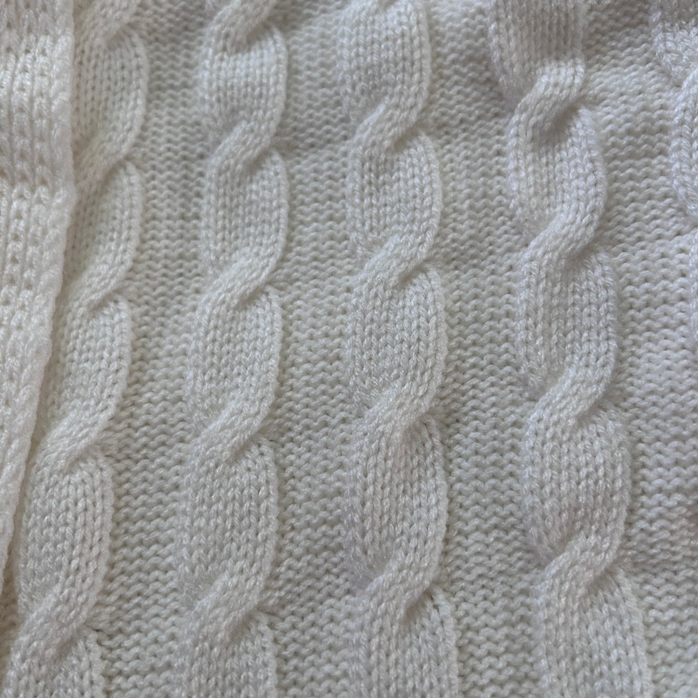 Cozy White Winter Scarf - Picture 7 of 9